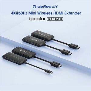 Rocstor TrueReach Video Extender Transmitter/Receiver - 65.62 ft Range - 3 x USB - 1 x HDMI Out - 1080p, 720p - 4K - 4096 