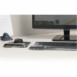 Kensington DuO Gel Wave Alfombrilla de ratón con reposamuñecas - Conforme con normas TAA - 243.8mm x 193mm x 762mm Dimensi