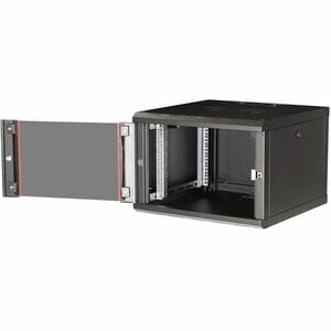 Roline 7U Wandmontierbar Geschlossener Schrank Rackschrank für Networking450 mm Rack Depth - Schwarz - Glas, Stahl, Blech 