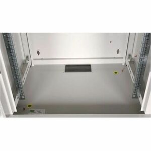 Roline 9U Wandmontierbar Geschlossener Schrank Rackschrank für Networking370 mm Rack Depth - Hellgrau - Glas, Stahl, Blech