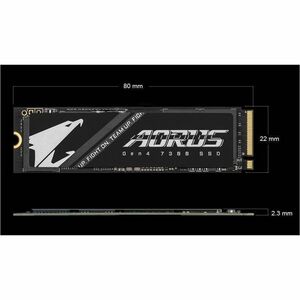 Aorus 7300 AG4731TB N 1 TB Solid State Drive - M.2 Internal - PCI Express NVMe (PCI Express NVMe 4.0 x4) - 700 TB TBW - 25