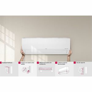 Aire acondicionado de pared LG DUALCOOL VM182H9 con Motor inversor digital - Blanco, Negro - Refrigerador, Calentador - 18