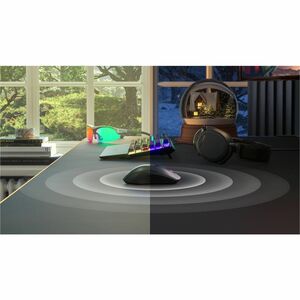 SteelSeries Rival 3 Gen 2 Gaming Mouse - TrueMove Air - Wireless - Bluetooth/Radio Frequency - 2.40 GHz - Aqua - USB - 180