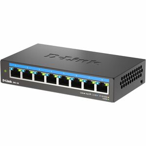 D-Link DMS-108 8 Ports Ethernet Switch - 2.5 Gigabit Ethernet - 2.5GBase-T - 2 Layer Supported - 8.59 W Power Consumption 