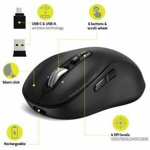 Port Connect EXPERT Keyboard & Mouse - Belgian - 2 Piece - USB Type A, USB Type C Scissors Wireless Bluetooth 5.2 Keyboard