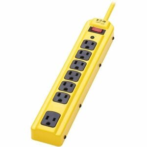 Eaton Tripp Lite Series 7-Outlet Industrial Safety Surge Protector - 4 ft. Cord, 450 Joules, Metal Housing - Industrial, H