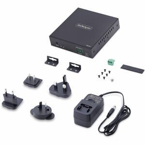 StarTech.com KVM Extender Receiver - Wired - 4K - 3840 x 2160 Maximum Video Resolution - 1 x Network (RJ-45) - 1 x USB - 1