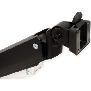 Roline Clamp Mount for LCD Monitor - Black - 1 Display(s) Supported - 15 kg Load Capacity - 75 x 75, 100 x 100 - Aluminium