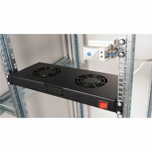 Roline Cooling Fan - Server, Rack - 2 x Fan(s) - Black - Steel, Iron
