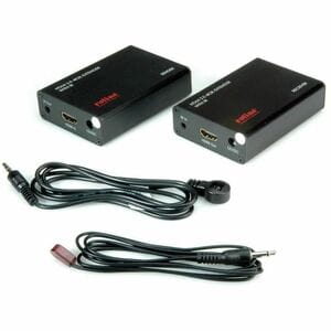 Roline Video Extender Transmitter/Receiver - Wired - 45 m Range - 1 x Network (RJ-45) - 1 x HDMI In - 1 x HDMI Out - 1 - 1