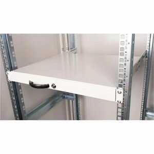 Roline 1U Rack-mountable Rack Shelf for Networking, Server, Enclosure - Light Grey - Steel
