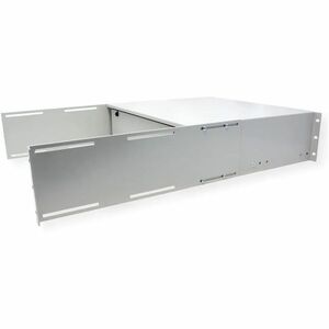 Roline Keyboard Drawer - 3U - 130 mm Height x 485 mm Width x 400 mm Depth - Grey, Light Grey - Steel