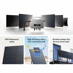 Ecoflow STREAM Solar Inverter - Input Voltage: 65 V DC, 16 V DC - Output Voltage: 230 V AC