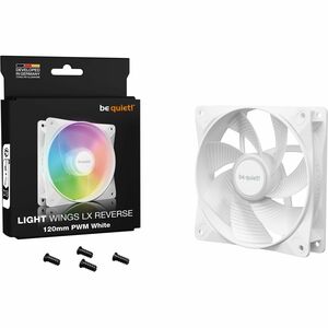 be quiet! Light Wings LX 120 mm PWM Reverse White. Typ: Ventilator, Lüfter Durchmesse: 12 cm, Rotational speed (max): 1500