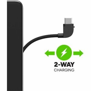 mophie Powerstation Plus Stromspeicher - Schwarz - für iPhone, USB Typ C Gerät, iPad - 10000 mAh - 30 W - USB Typ-C Anschl