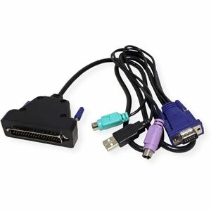 Value LCD Rack Console - Black - 48.3 cm (19") LCD - 1366 x 768 - 1 x USB - 1 x VGA - Keyboard - TouchPad - 12 V DC Input 