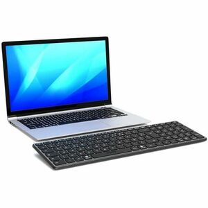 Port Connect Keyboard - Wireless Connectivity - USB Type C Interface - French - AZERTY Layout - Black - Scissors Keyswitch