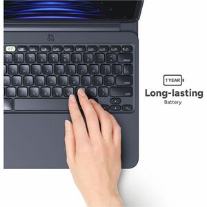ZAGG Pro Keys 2 Tastatur/Cover für 27,9 cm (11 Zoll) Apple iPad Air 11 (2024) Tablet - Schwarz - Sturzsicher, Kratzfest, S