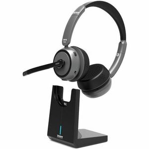 Port Connect ON'R Wired/Wireless Helmet Stereo Headset - Microsoft Teams Certification - Binaural - Circumaural - Bluetoot
