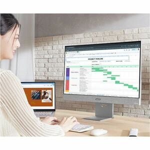 Monitor LED intelligente Asus ZenScreen MS32UC 812,8 mm (32") Class 4K UHD - 16:9 - Argento - 80 cm (31,5") Viewable - Tec