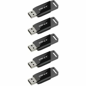 Lecteur flash PNY Attaché X - 64 Go - USB 3.2 (Gen 1) Type A - 130 Mo/s Read Speed - 1 an(s) Garantie - 5 Paquet