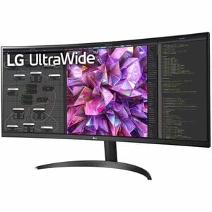 LG Ultrawide 34WQ60C-B 34" (86.4 cm) Class UW-QHD Curved Screen LCD Monitor - 21:9 - 34" (86.4 cm) Viewable - In-plane Swi