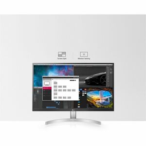 LG 27UL500-W 27" (68.6 cm) Class 4K UHD LCD Monitor - 16:9 - White - 27" (68.6 cm) Viewable - In-plane Switching (IPS) Tec