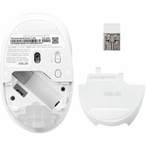 Asus Fragrance MD101 MOUSE/WH/IN Mouse - Bluetooth/Radio Frequency - Optical - White - Wireless - 10 m (393.70") - 2.40 GH