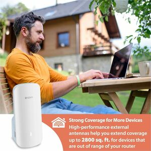 D-Link AQUILA PRO AI E30 Dual Band Wi-Fi 6 IEEE 802.11a/b/g/n/ac/ax/h/k/v 3 Gbit/s Wireless Range Extender - 2.40 GHz, 5 G