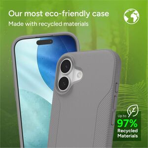 ZAGG Luxe Snap Case for Apple iPhone 17 Smartphone - Textured Grip - Grey - Drop Resistant, Impact Resistant, Scratch Resi