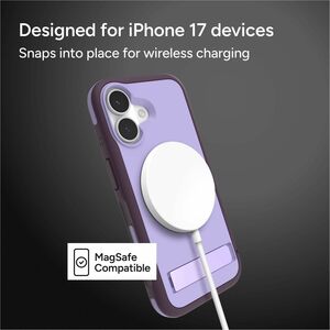 ZAGG Sedona Snap Case for Apple iPhone 17 Smartphone - Dusty Grape - Drop Resistant, Impact Absorbing, Impact Resistant, S
