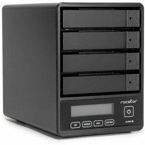 Rocpro U35 Professional 96TB RAID Drive - 24x4TB HDD - 7200 RPM - RAID 0/5/JBOD - USB 3.2 Gen 1 - 4-Bay - Hot Swap Tray - 