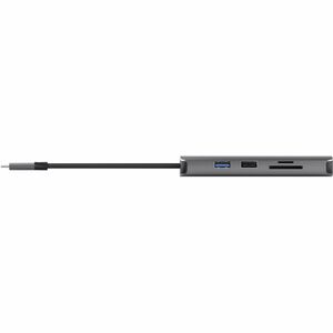 Trust Dalyx USB-Typ C Docking Station für Notebook, Tablet-PC - Ladefunktion - Speicherkartenleser - SD, microSD - Grau - 