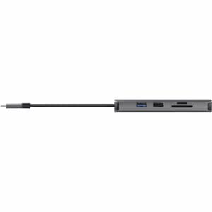 Trust Dalyx USB-Typ C Docking Station für Notebook, Tablet-PC - Ladefunktion - Speicherkartenleser - SD, microSD - Grau - 