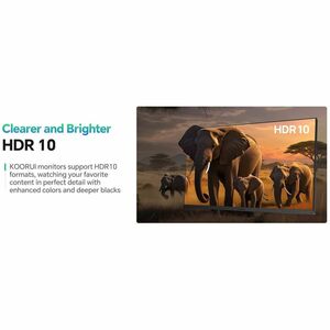 KOORUI E2741A 27 Zoll Class 4K UHD LED-Monitor - 16:9 Format - Schwarz - 68,6 cm (27 Zoll) Viewable - IPS-Technologie (In-
