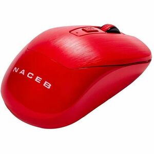 Mouse Naceb - Radiofrecuencia - USB - 3 Botón(es) - Rojo - Inalámbrico - 2.40GHz - 1600 dpi - Rueda de desplazamiento - 1 