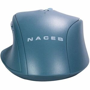 Mouse Naceb - Radiofrecuencia - USB - 5 Botón(es) - Azul - Inalámbrico - 2.40GHz - 1600 dpi - Rueda de desplazamiento - 1 