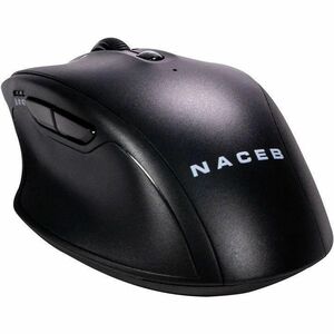 Mouse Naceb - Radiofrecuencia - USB - 5 Botón(es) - Negro - Inalámbrico - 2.40GHz - 1600 dpi - Rueda de desplazamiento - 1