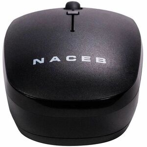 Mouse Naceb - Radiofrecuencia - USB - 3 Botón(es) - Negro - Inalámbrico - 2.40GHz - 1600 dpi - Rueda de desplazamiento - 1