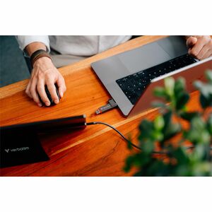Verbatim Dual QuickStick 32040 128 GB USB 3.2 (Gen 1) Type A, USB 3.2 (Gen 1) Type C Flash Drive - Grey - 510 MB/s Read Sp