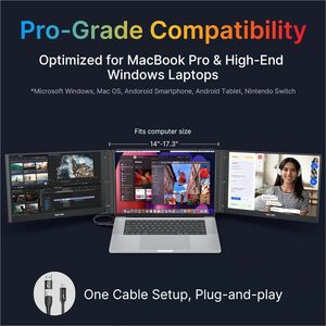 Mobile Pixels Trio 3.0 Pro 101-1004P06 14" Class LCD Monitor - 16:10 - 14.1" Viewable - In-plane Switching (IPS) Technolog