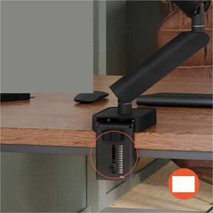 Vogel's MOMO Mounting Arm for Monitor - Black - Height Adjustable - 1 Display(s) Supported - 25.4 cm to 109.2 cm (43") Scr