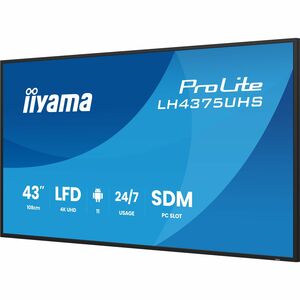 LCD Ecrans à affichages dynamiques iiyama ProLite LH4375UHS-B2AG 1079,50 mm - 24 Heures/7 Jours Operation - Tecnologie IPA