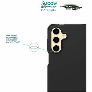 MOBILIS SPECTRUM_R Rugged Case for Samsung Galaxy A36 5G Smartphone - Honeycomb Design - Black - Solid - Bacterial Resista