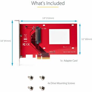 StarTech.com U.3 to PCI Express Adapter