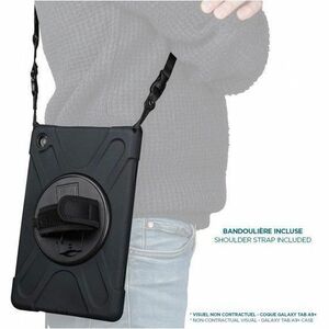 MOBILIS Rugged Carrying Case for 20.3 cm (8") Samsung Galaxy Tab Active3, Galaxy Tab Active5 Tablet - Black - Shock Absorb