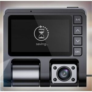 GekoGear Orbit D110 Front/Rear Vehicle Camera - GekoGear Orbit D110 2 Channel 1080P Front/In-Cabin Dashcam With Display