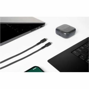 Fairphone LongLife 1 m USB-C Datentransferkabel - Cable for Smartphone - 480 Gbit/s - Abschirmung - Schwarz, Grau