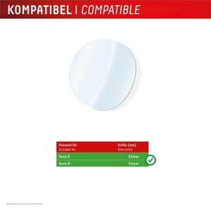Displex 9H Hybridglas Displayschutz für Garmin - Transparent - 2 Pack - für AMOLED Smartwatch - Bruchsicher, Kratzfest, Fi