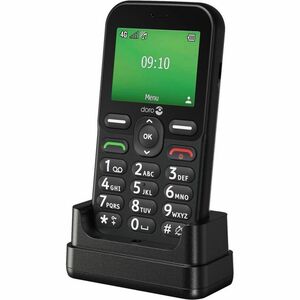 Téléphone portable standard Doro Leva E10 - 4G - Noir - Barre - Sans SIM